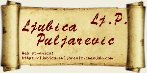 Ljubica Puljarević vizit kartica